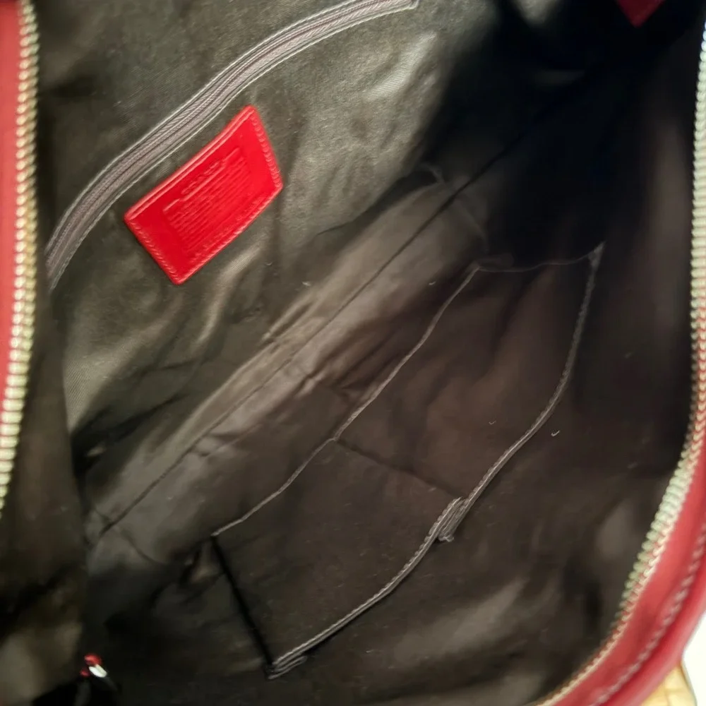 Coach Red Shoulder Bag - Picture 8 of 12